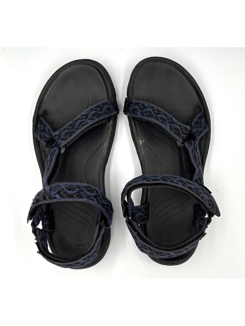 Teva Hurricane 4 Men's 10 Wavy Trail Navy Black Outdoor Hiking Sandals